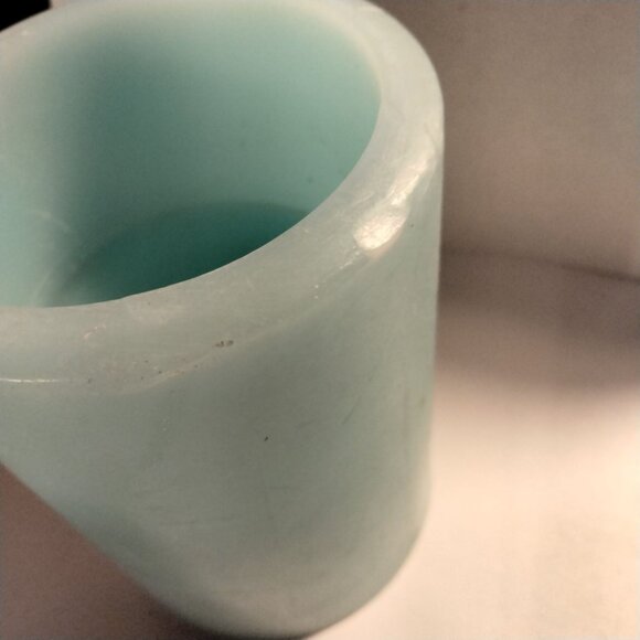 Sylvania Flameless Candle Blue Battery Operated Timer Feature Pillar 4x3 inch - Picture 11 of 11